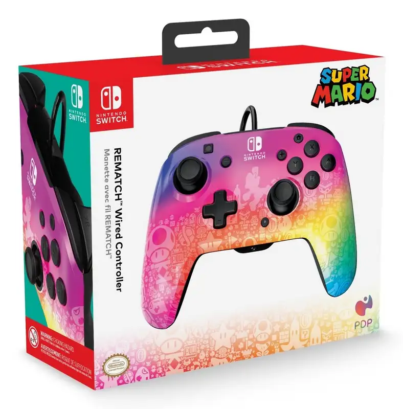 PDP Nintendo Switch Wired Controller Rematch - Star Spectrum