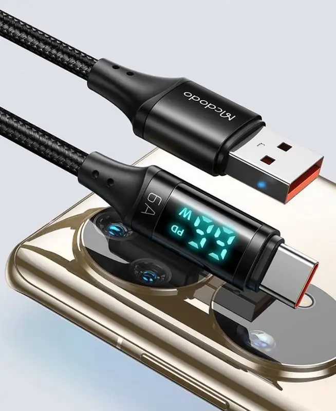 MCDODO CA-1080 kabl 6A, DISPLEJ, USB-A na TIP-C, 1.2m