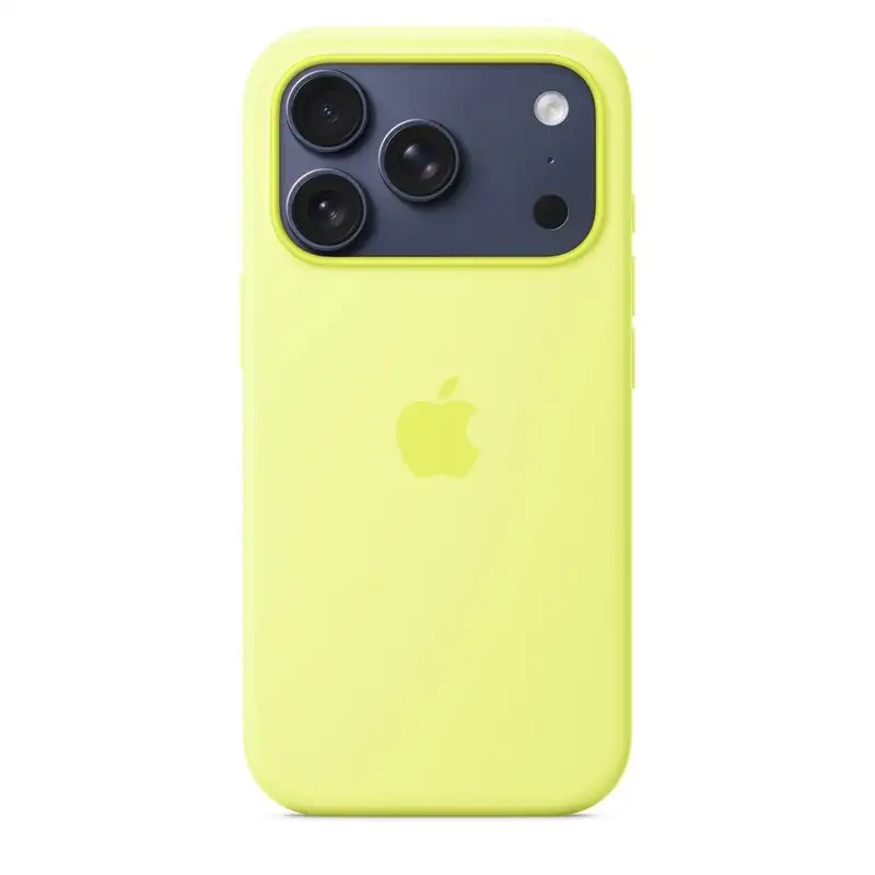 APPLE iPhone 17 Pro Silicone Case with MagSafe – Neon Yellow mgff4zm/a