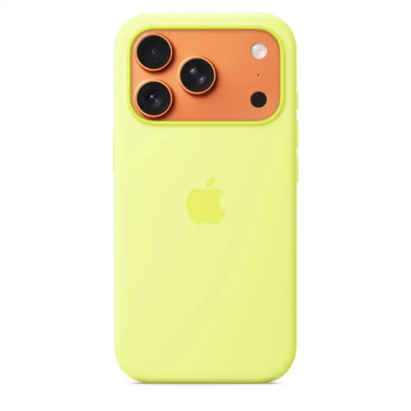 APPLE iPhone 17 Pro Silicone Case with MagSafe – Neon Yellow mgff4zm/a
