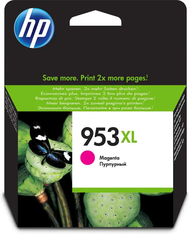 HP 953XL High Yield Magenta Original Ink Cartridge - F6U