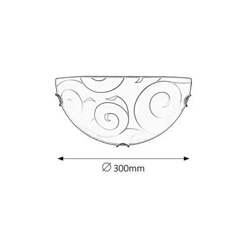 RABALUX Harmony lux zidna lampaD30 E27 60W hrom/belo