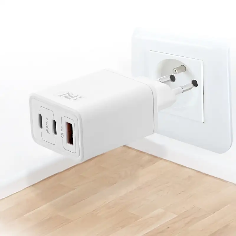 TNB CHGAN65W ZIDNI PUNJAC 65W, USB-C X 2 + USB-A QC 3.0
