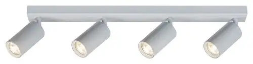 RABALUX Solo, plafonska bela metal spot lamp, 4xGU10