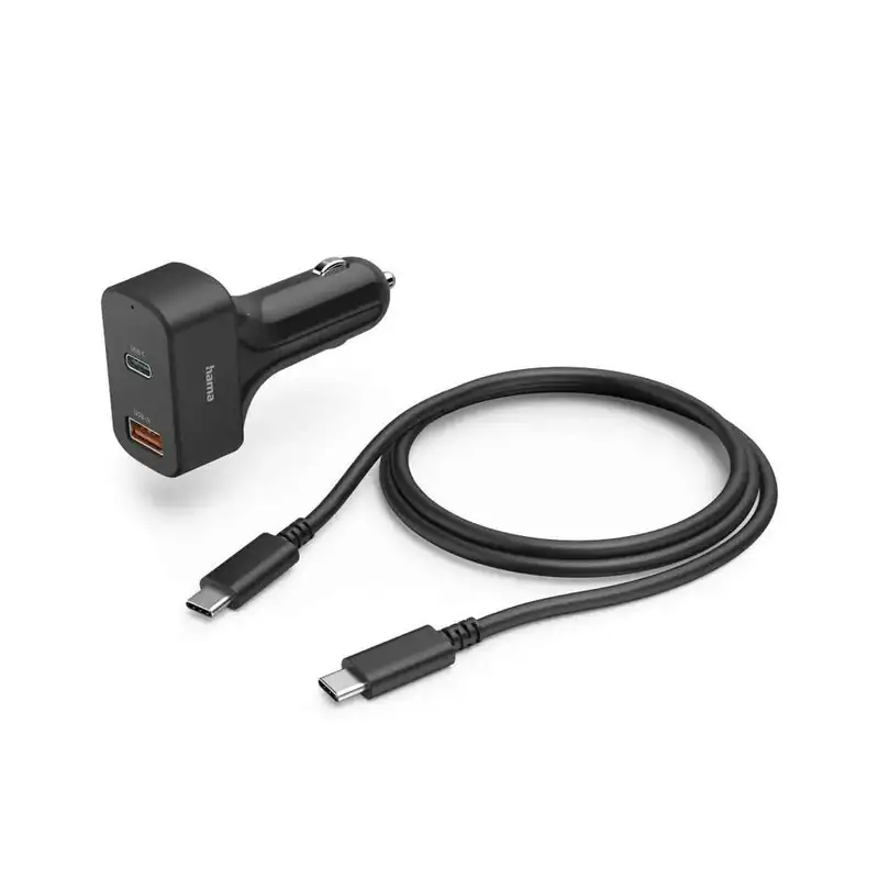 HAMA Univerzalni USB-C, 5-20V/65W, PD, auto punjac za laptop