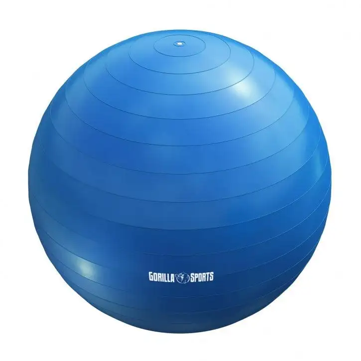 GORILLA SPORTS Lopta za pilates (75 cm / Plava)