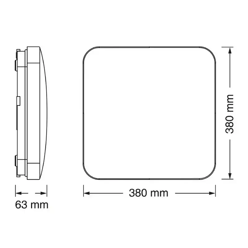 OSRAM  kvadratna plafonjera IP20 36W 3000k