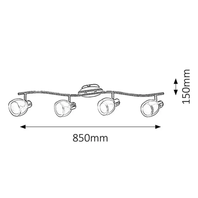 RABALUX Dave  spot E14 4x40W hrom