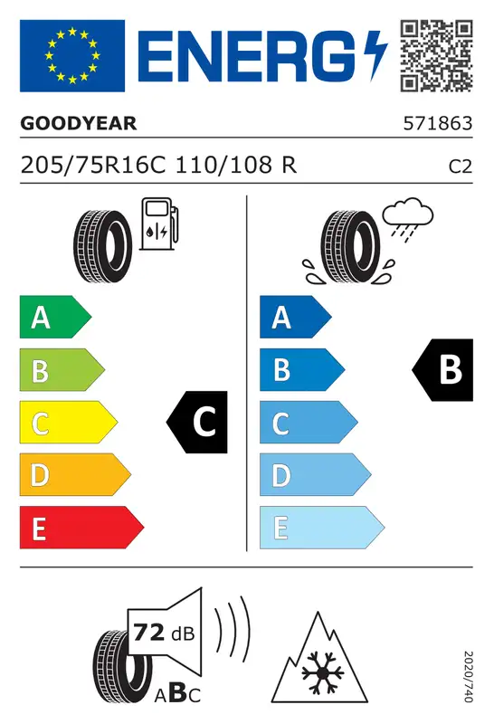 GOODYEAR 205/75R16C 110/108R VEC 4SEASONS CARG