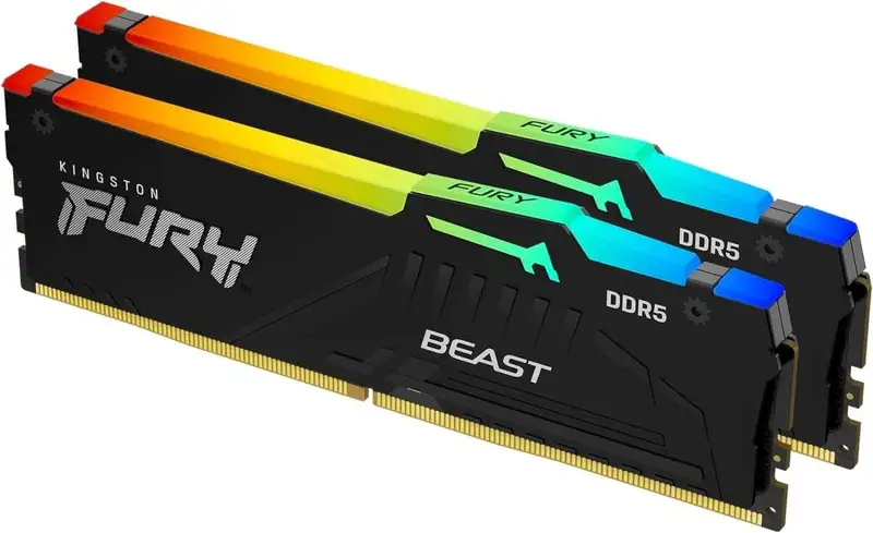 KINGSTON DIMM DDR5 16GB (2x8GB) 5600MHz FURY Beast RGB KF556C40BBAK2-16