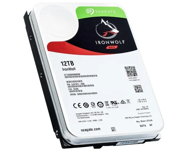 SEAGATE 12TB SATA III 256MB ST12000VN0008 Ironwolf