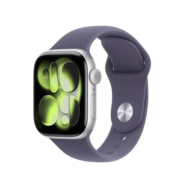 APPLE Watch S11 GPS 42mm Silver Aluminium Case with Purple Fog Sport Band - S/M meu64rk/a 