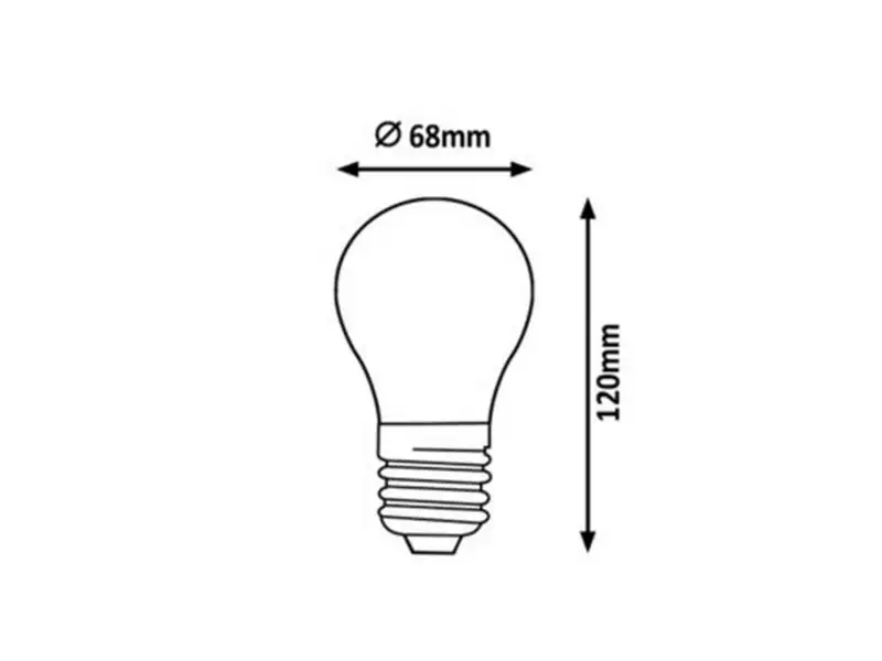 RABALUX Sijalica LED filament E27 A68 12W 4000K