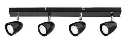 RABALUX Perico plafonjera GU10 4x5W crna