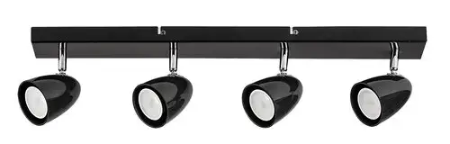 RABALUX Perico plafonjera GU10 4x5W crna