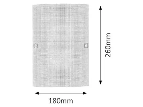 RABALUX Scottie zidna lampa E27 60W belo/hrom