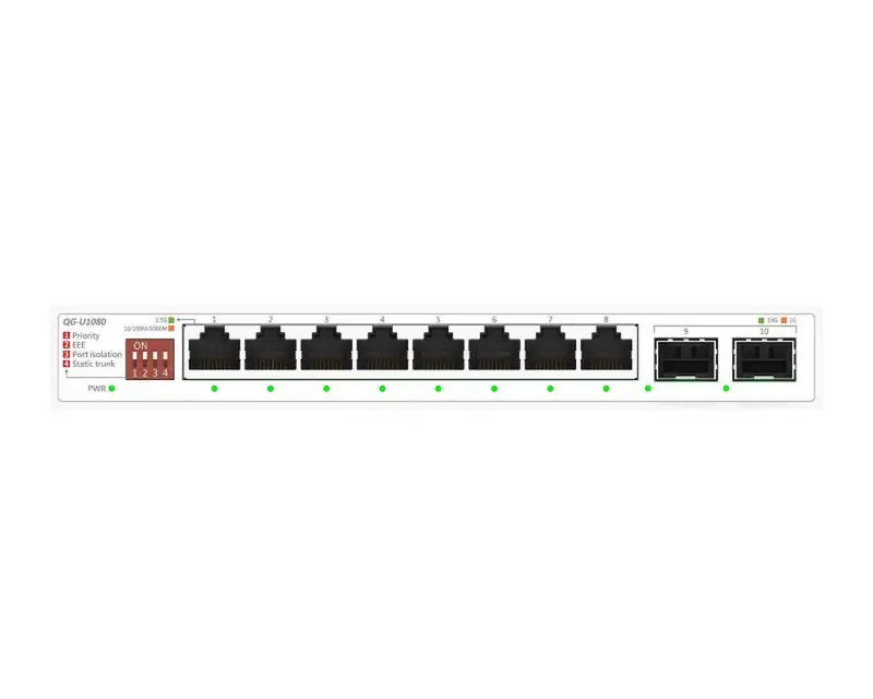 ASUS QG-U1080 8-port + 2-port 10G