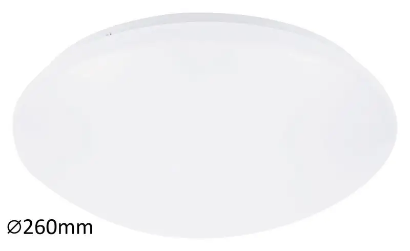 RABALUX Lucas plafonjera LED 12W 4000K 26cm bela IP20