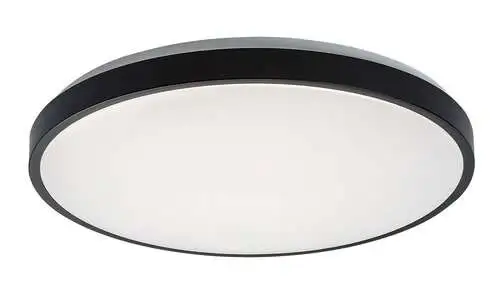 RABALUX Samira plafonjera 48W crna okrugla