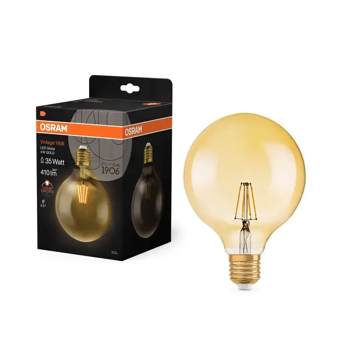 OSRAM Vintage 1906 LED  GLOBE 125 4W 2400 E27