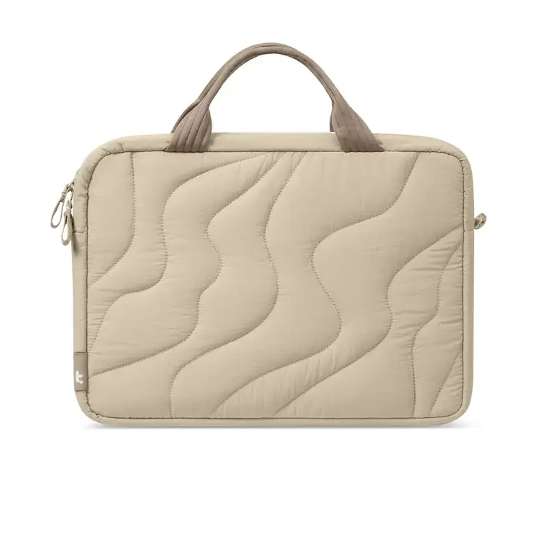 TOMTOC TERRA A28 LAPTOP HANDBAG NATURAL SAND 16" A28F2K2