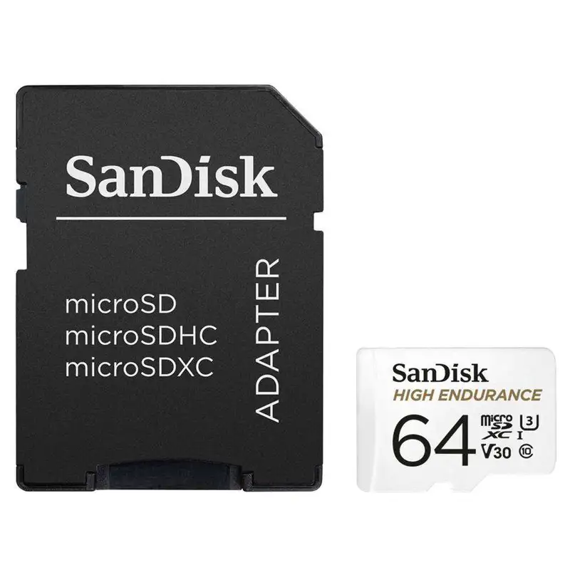 SANDISK SDHC 64GB micro 100MB / s40MB / s Class10 U3 / V30 + ADAPTER
