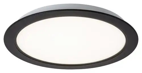 RABALUX Shaun2 plafonjera 18W 4000K crna okrugla