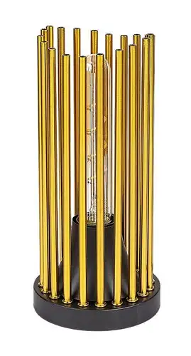 RABALUX Roxas, stona lampa 1xE27, metal crna/bakar sa tekstil kablom, visina 26cm