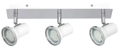 RABALUX Steve spotLEDGU10 3x4,5Ww.bulb,wh/chIP44