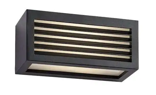 RABALUX Lublin, LED spoljna zidna, aluminium crna, 10W, 480lm, (bez dif. 1000lm), 4000K 2