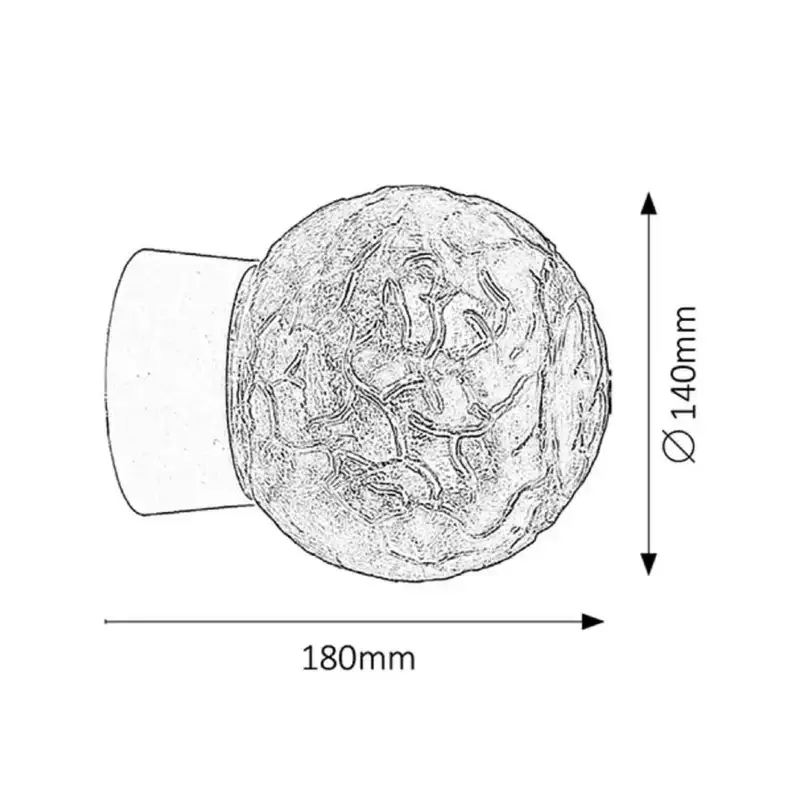 RABALUX Grace zidna lampa E27 60W