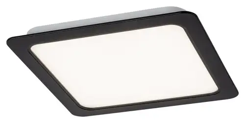 RABALUX Shaun2 plafonjera 6W 4000K crna cetvrtasta