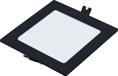 RABALUX Shaun2 plafonjera 6W 4000K crna cetvrtasta