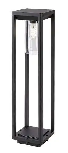 RABALUX Zernest, spoljna podna E27, visina 60cm, aluminium crna, IP54