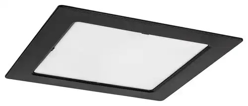 RABALUX Shaun2 plafonjera 18W 4000K crna cetvrtasta