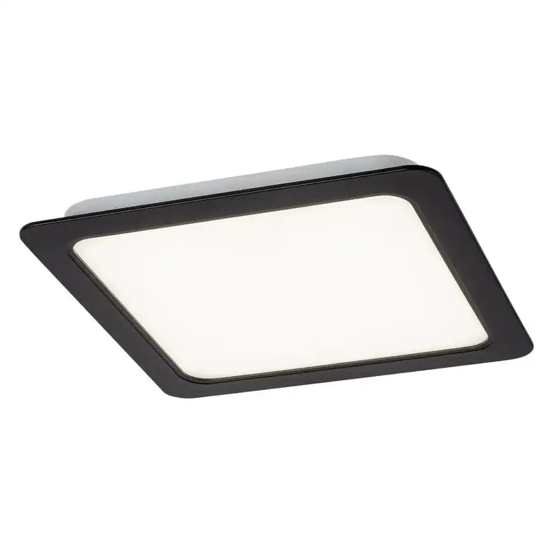 RABALUX Shaun, ugradni LED panel crni 24W 2300lm 4000K, cetvrtast 22x22cm