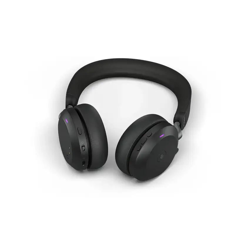 JABRA Evolve2 75, Link380a Black MS, Link 380 BT adapter USB-A MS,1.2m USB-C to USB-A cable,