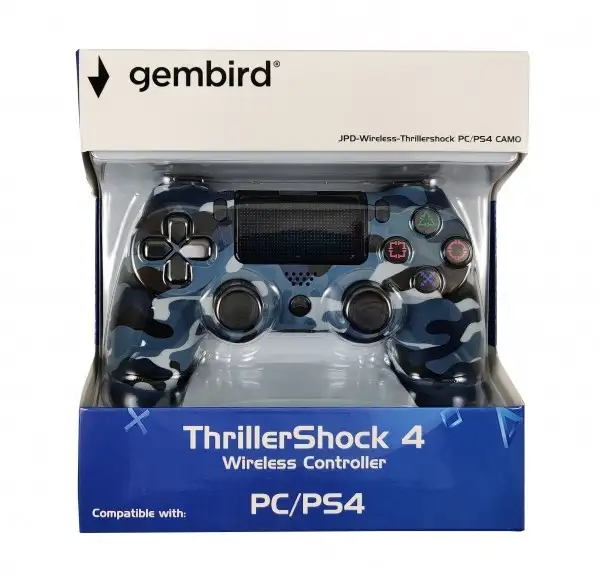 GEMBIRD Thrillershock PC/PS4 Blue Camo Wireless