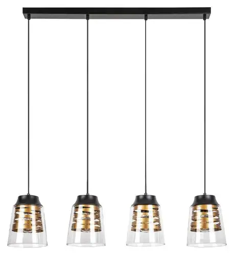 RABALUX Zenaida,visilica E27 4x60W,m.