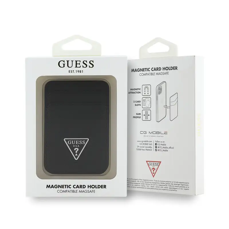 GUESS FineWoven Wallet with MagSafe Black