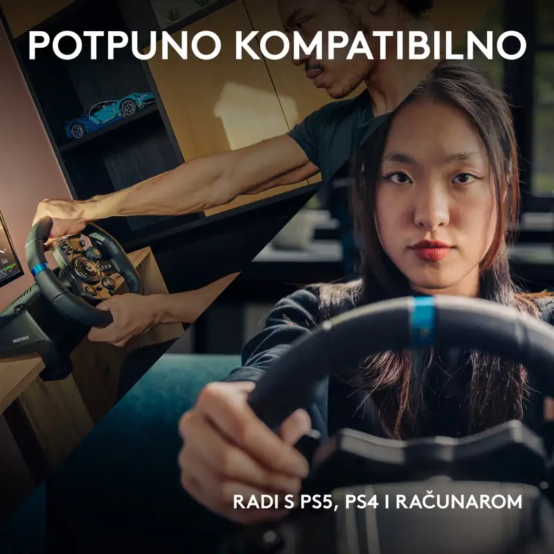 LOGITECH G923 Racing Wheel and Pedals PC/PS BK 941-000149