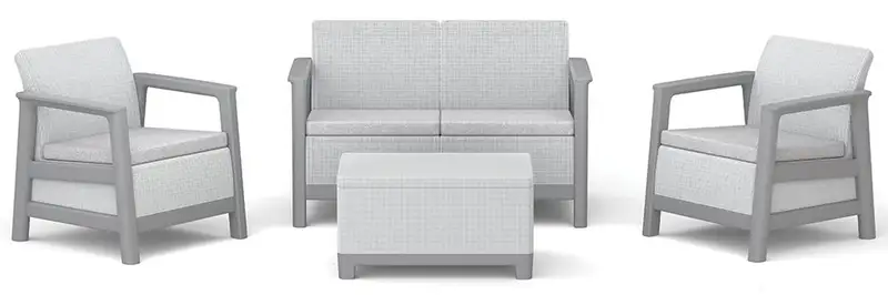 KETER Scandi linea II sa box stolom siva