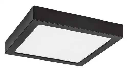 RABALUX Shaun2 plafonjera 24W 3000K crna cetvrtasta