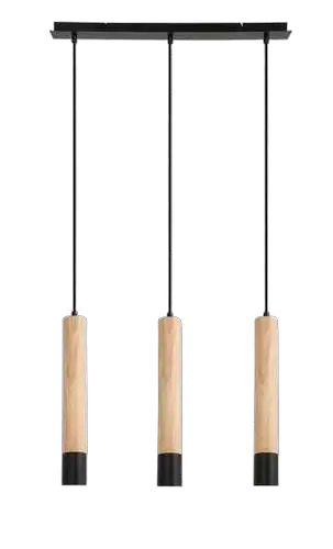 RABALUX Braulia, metalna/drvena lvisilica, GU10 3x50W, IP21