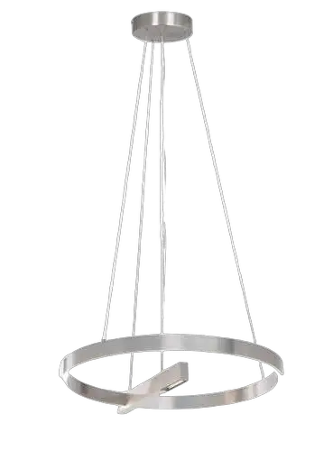 RABALUX Thrac, visilica brušeni aluminium LED  40W, 2070lm, 4000K, precnik 84cm