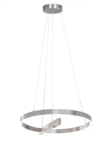 RABALUX Thrac, visilica brušeni aluminium LED  40W, 2070lm, 4000K, precnik 84cm