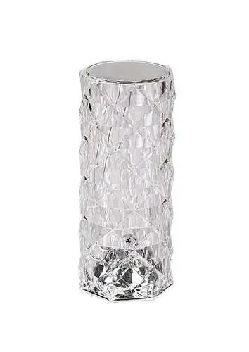 RABALUX Siggy, stona lampa punjiva na USB, RGB, LED 1,5W,  visina 21cm, providna plastika, touch prekidac