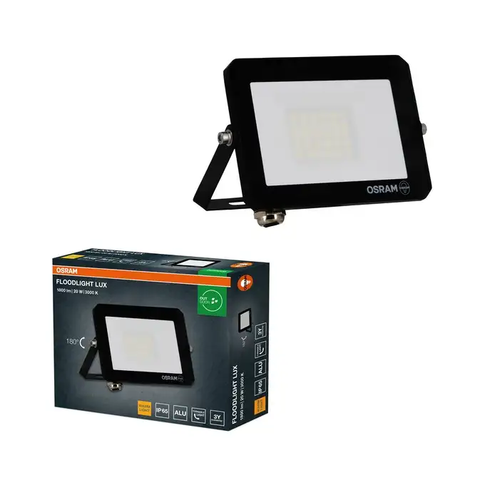 OSRAM  Floodlight reflektor LUX 20W 3000K IP65 crni