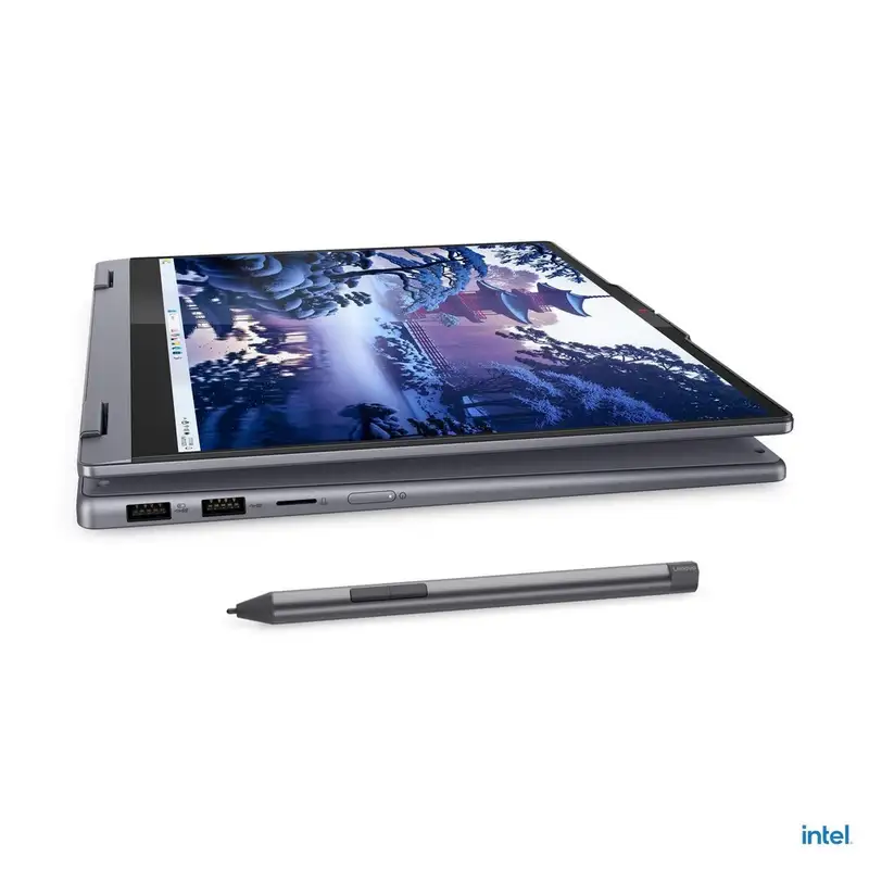 LENOVO IdeaPad 5 2-in-1 14IAL10, 14" WUXGA TOUCH, Intel Core Ultra 5 225H, 16GB, 512GB SSD, DOS, Luna Grey (83KR006KYA+PWR-C)