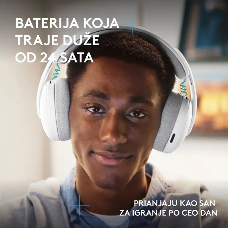 LOGITECH G325 LIGHTSPEED gejmerske bežicne slušalice bela 981-001531